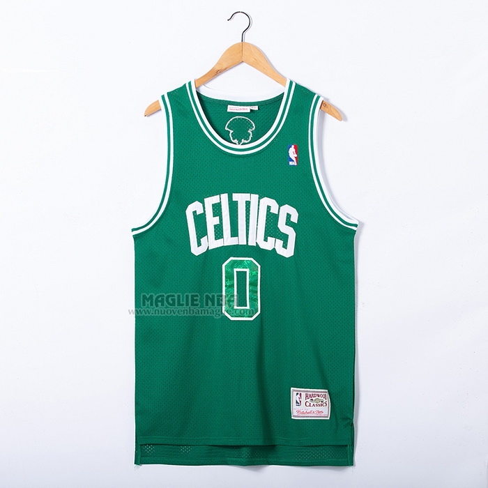 Maglia
 Jayson Tatum NO 0 Boston Celtics Hardwood Classics Snakeskin 2021 Verde
